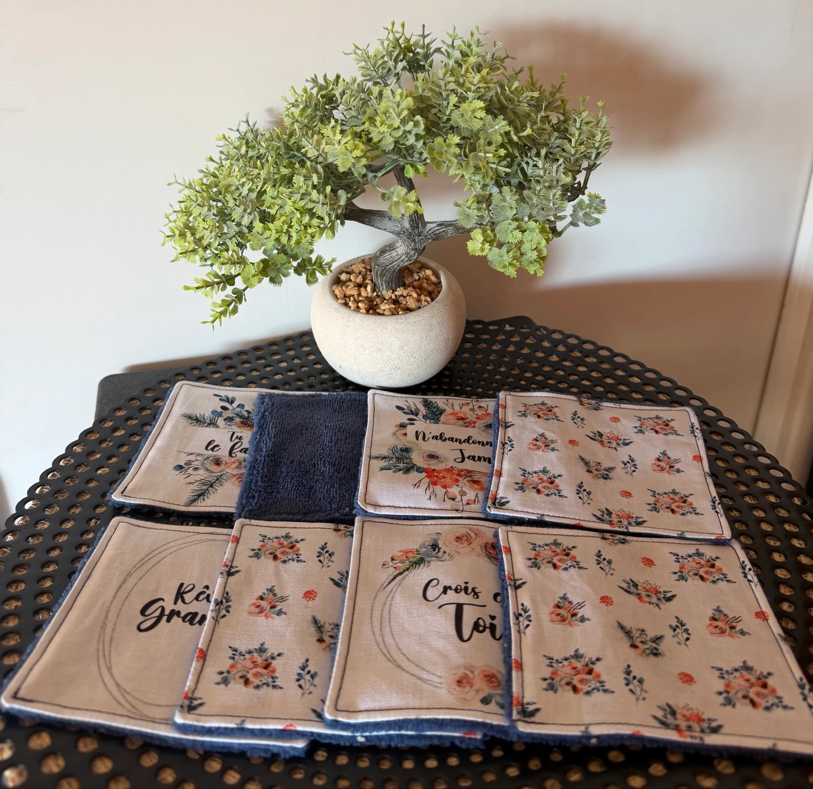 Lingettes bleu 